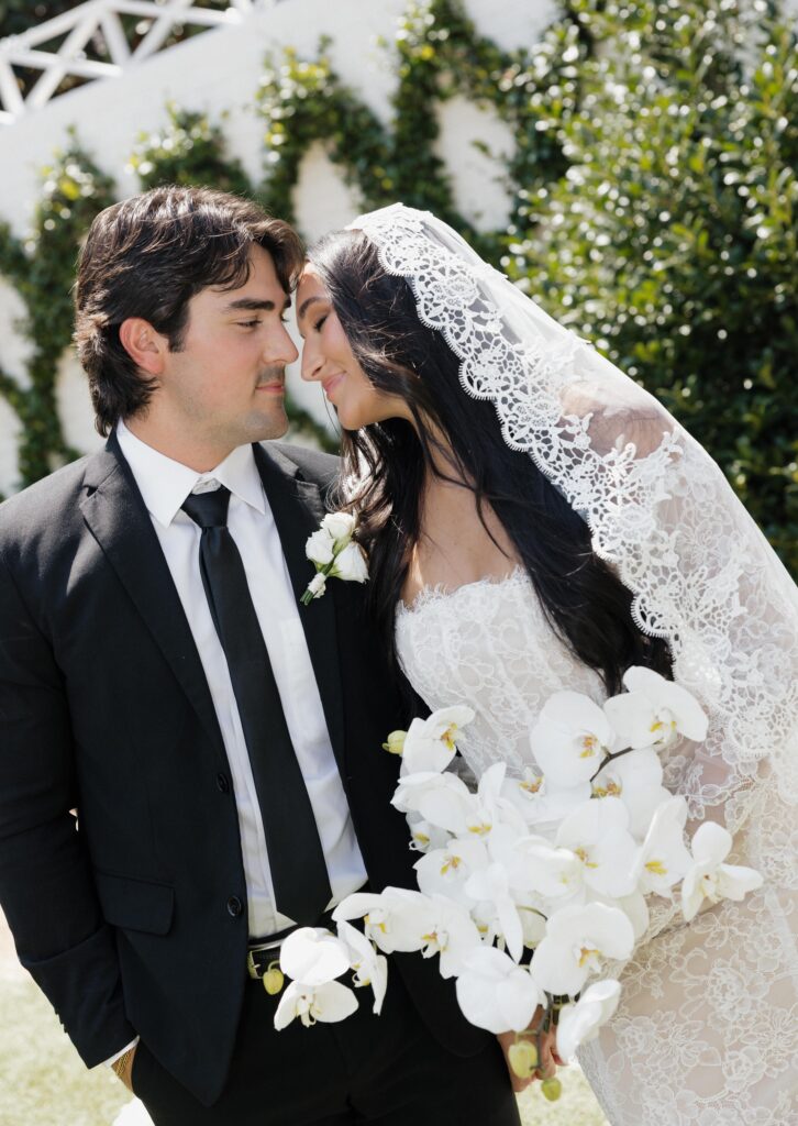 Bride and groom editorial portraits at The Wishwell House wedding venue in Georgetown, TX.