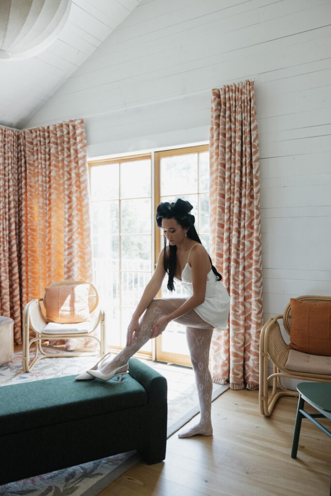 Editorial wedding inspiration shoot at The Wishwell House near Austin, TX.